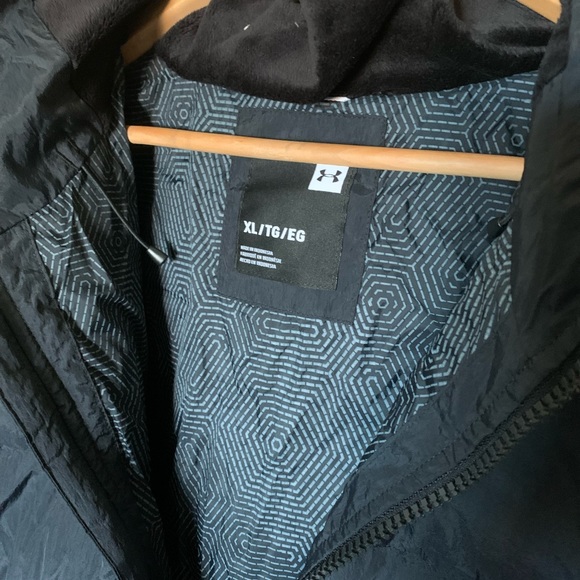 NWT Under Armour Women Water Repellent Down Puffer Jacket Coat black size XL - Picture 5 of 6